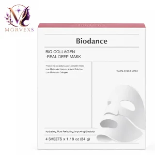 ماسک ورقه‌ای بایودنس Bio Collagen Real Deep Mask بسته 4 عددی