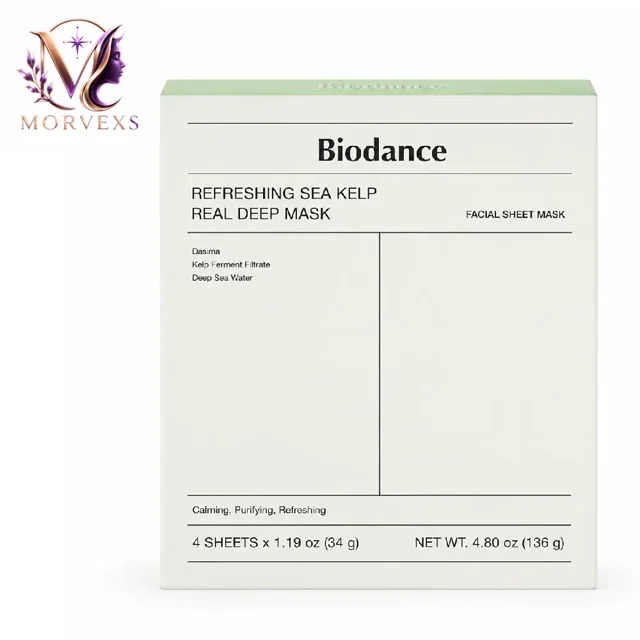 ماسک ورقهای بایودنس Refreshing Sea Kelp Real Deep Mask بسته 4 عددی