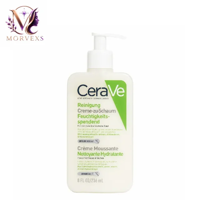 شوینده کرمی به فوم آبرسان سراوی CeraVe Hydrating Cream-to-Foam Cleanser 236 میل