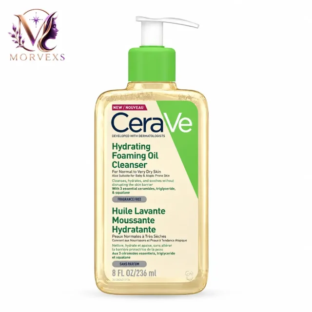خرید فوم شستشوی روغنی سراوی Hydrating Foaming Oil Cleanser حجم 236 میل از Morvexs