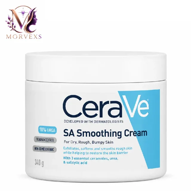 کرم مرطوب کننده و صاف کننده سراوی SA Smoothing Cream حجم 340 گرم
