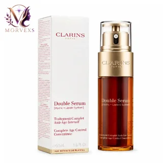سرم جوانساز کلارنس Double Serum به همراه جعبه در Morvexs
