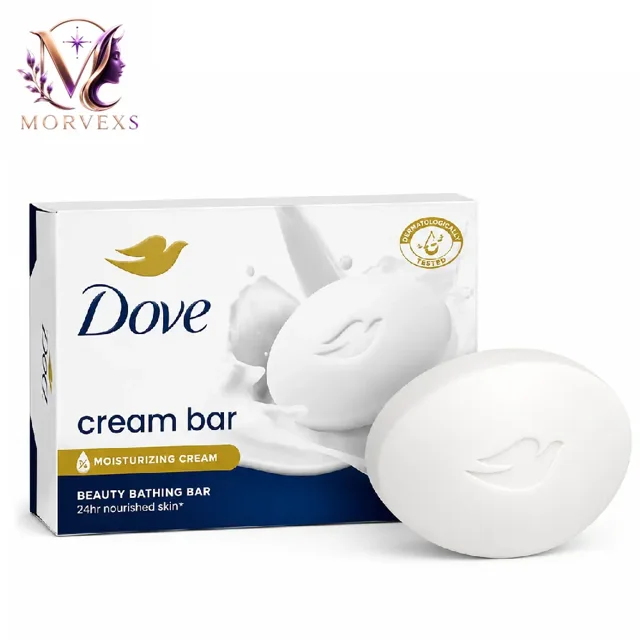 خرید صابون شیر داو Dove Cream Bar با بستهبندی جدید | Morvexs