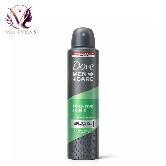 اسپری ضد تعریق مردانه داو من پلاس کر مدل Sensitive Shield 48H