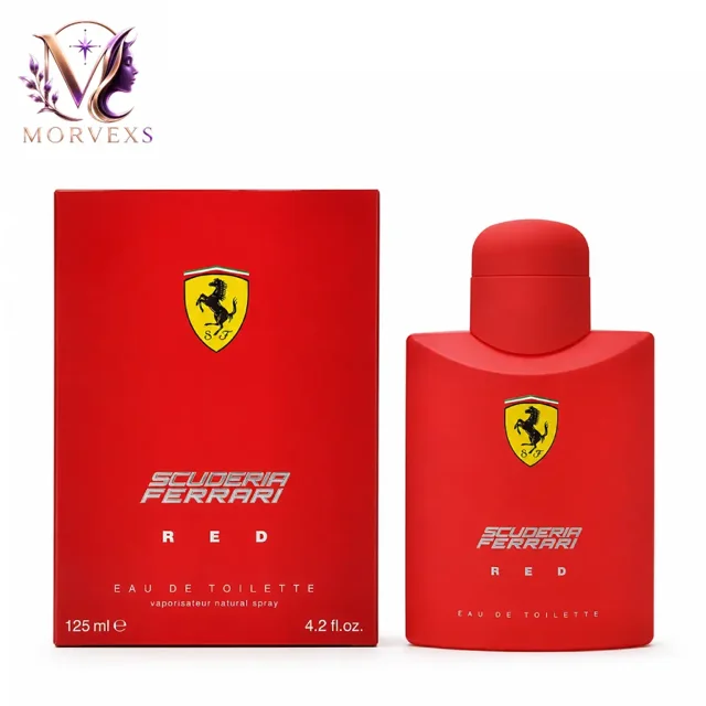 عطر Ferrari Red Eau de Toilette حجم 125 میل به همراه جعبه در Morvexs