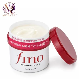 ماسک مو فینو Premium Touch Hair Mask با نمای بافت کرم داخل محصول