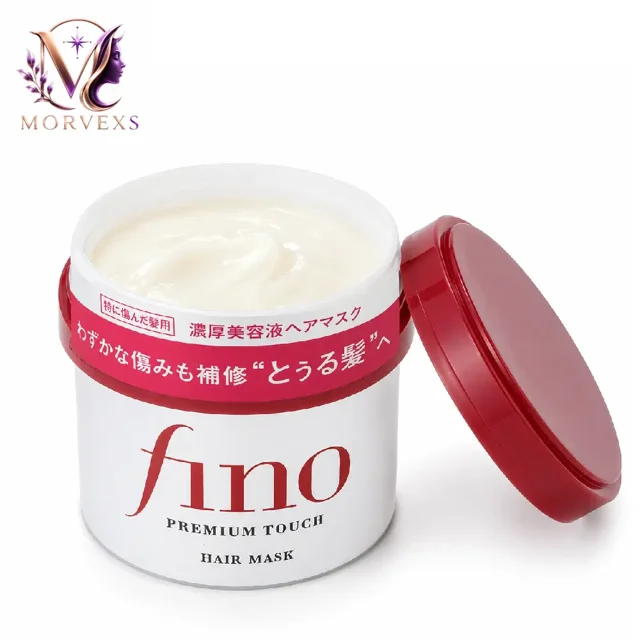 ماسک مو فینو Premium Touch Hair Mask با نمای بافت کرم داخل محصول