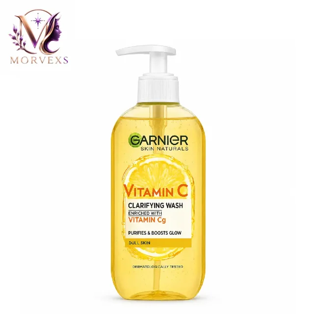 ژل شستشوی صورت ویتامین C گارنیه مدل Clarifying Wash حجم 2۰۰ میلیلیتر