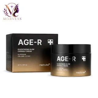 کرم روشن کننده مدیکیوب مدل AGE-R Glutathione Glow Capsule Cream حجم 50 میل به همراه جعبه