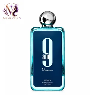 عطر ادکلن افنان ناین ای ام دایو | Afnan 9 AM Dive حجم 100 میل اورجینال در Morvexs