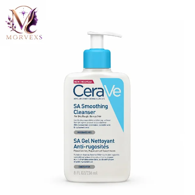 ژل شستشوی سراوی SA Smoothing Cleanser مناسب پوست زبر و ناهموار 236 میل | Morvexs