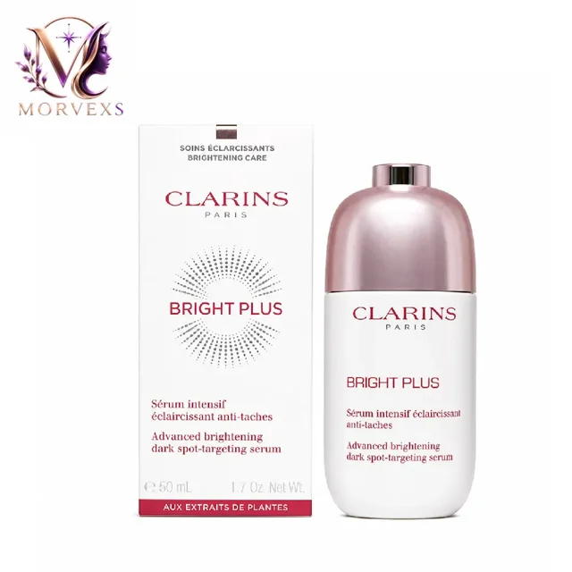 عطر و سرم روشن‌کننده و ضد لک کلارینس Clarins Bright Plus Advanced 50ml | فروشگاه آنلاین Morvexs
