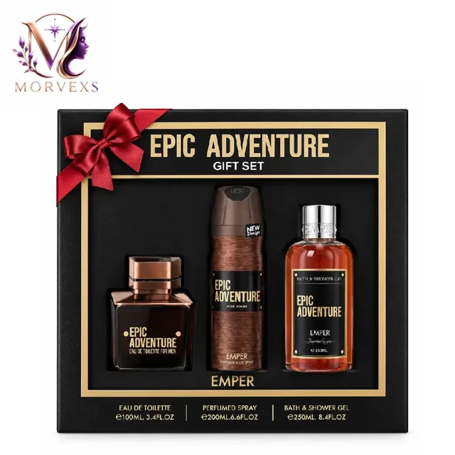 ست هدیه سه تیکه عطر مردانه اپیک ادونچر امپر Emper Epic Adventure Gift Set