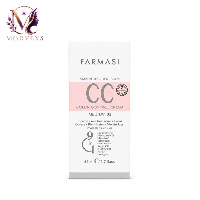 کرم پودر سی سی فارماسی مدل CC Cream شماره 03 Medium - فروشگاه آنلاین Morvexs