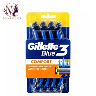تیغ ژیلت Blue 3 Comfort بسته ۸ عددی خودتراش دورانداز مردانه