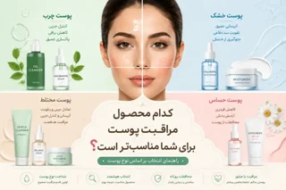 کدام محصول مراقبت پوست برای شما مناسبتر است؟ راهنمای انتخاب بر اساس نوع پوست