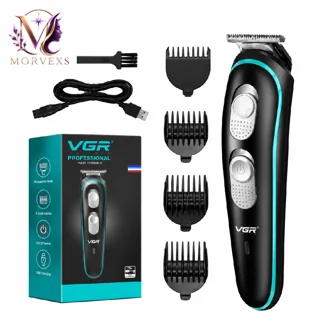 ماشین اصلاح مو VGR مدل V-055 حرفه‌ای مشکی | خرید از Morvexs