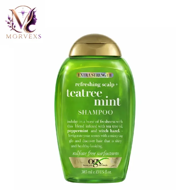شامپو او جی ایکس (OGX) مدل Teatree Mint حجم ۳۸۵ میل | فروشگاه موروکس