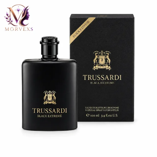 عطر Trussardi Black Extreme Eau de Toilette حجم 100 میل به همراه جعبه در Morvexs